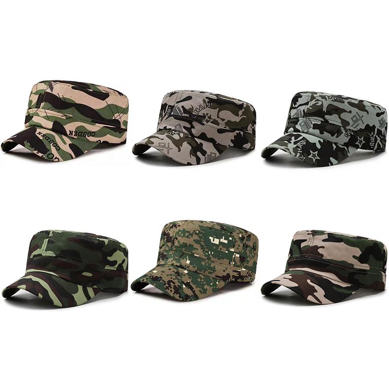 Maskáčová plochá čepice Maskáčová baseballová čepice Nastavitelná Klasická Klobouk proti slunci Pro ženy Muže Gorras Outdoorové sportovní čepice