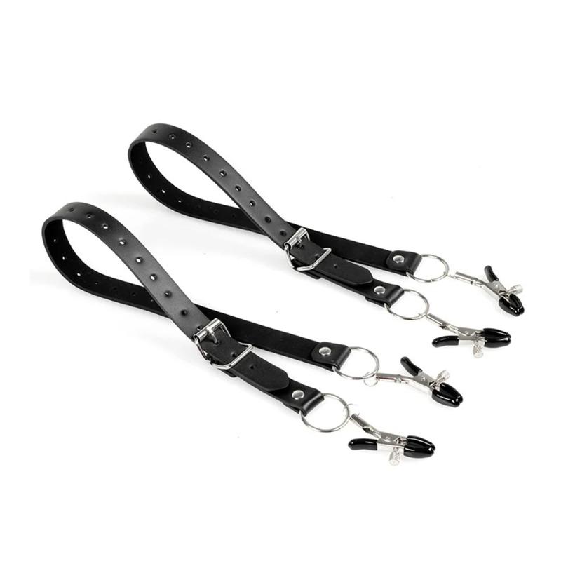 Nipple Clamps Clips Mouth Plugs Collars Choker Vagina Clip Bondage Set Kink Fetish Erotic Flirting for Woman Adult Sex Toys