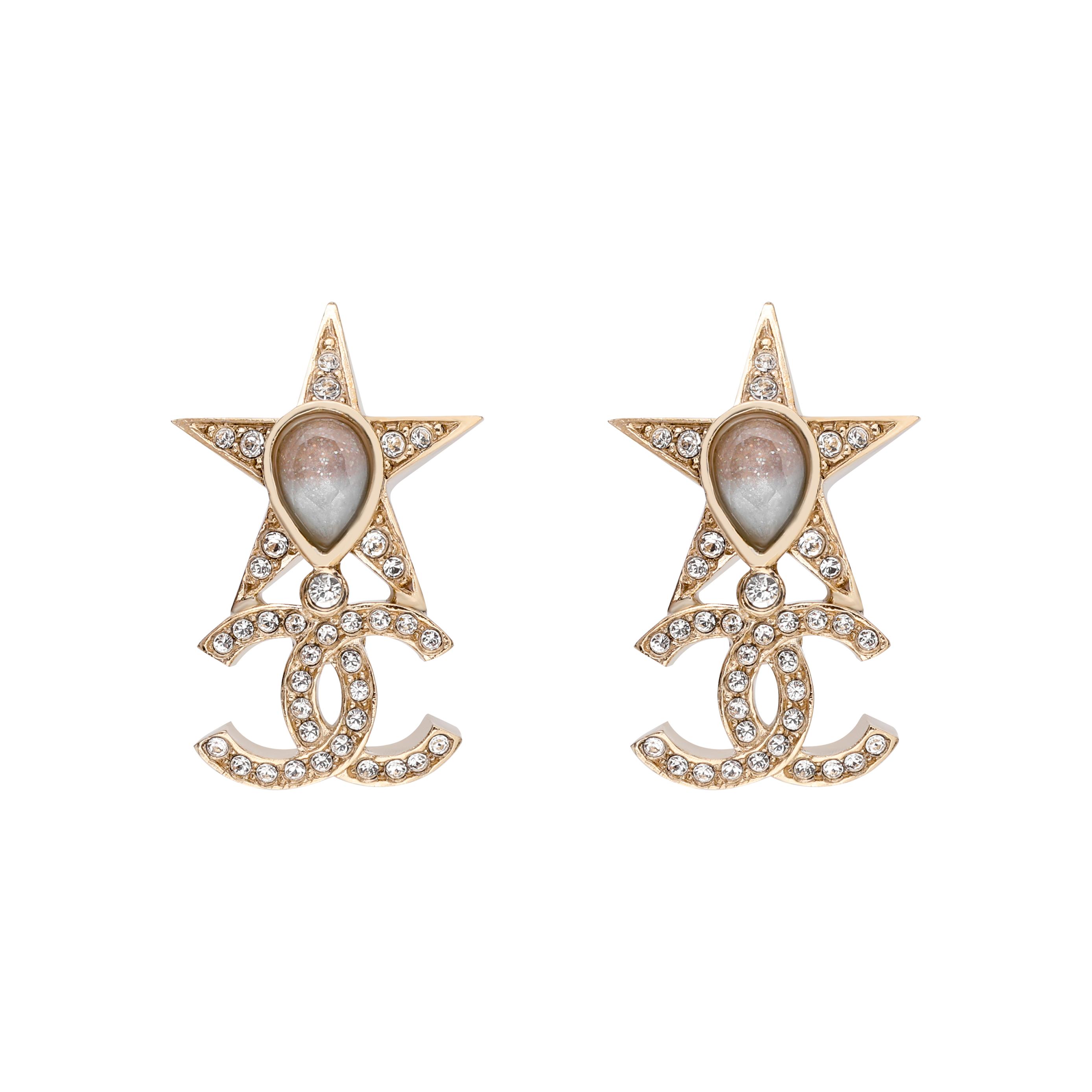 

Chanel 23 Spring Summer Trendy Minimalist Small Earrings Women earrings ABA383-B10532-NN152 Box+Padding Board,F,Gold