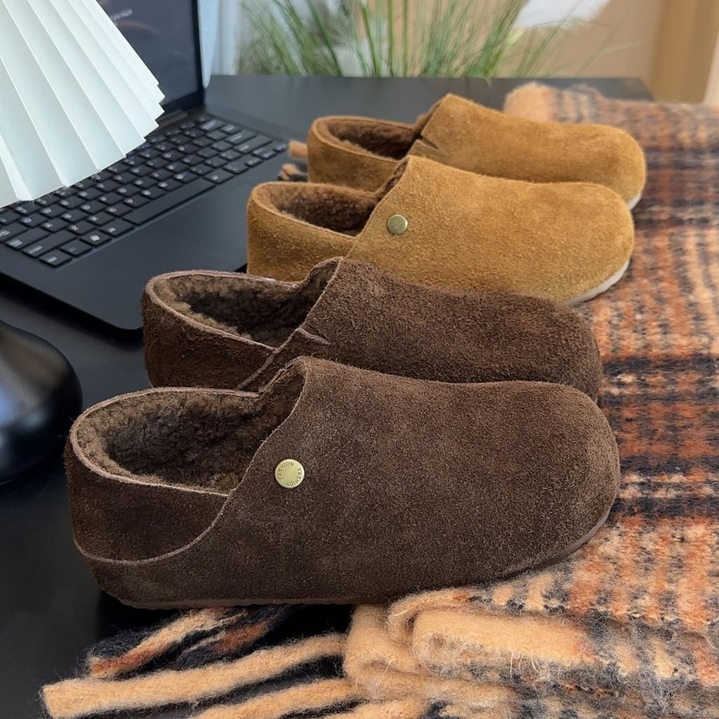 Damen Übergröße Weiche Sohle Erhöhend Winter Warm Fell Eins Rutschfest Schneestiefel Flauschig Gefütterte Stiefeletten Outdoor-Sport Zwei Tragemöglichkeiten Slipper