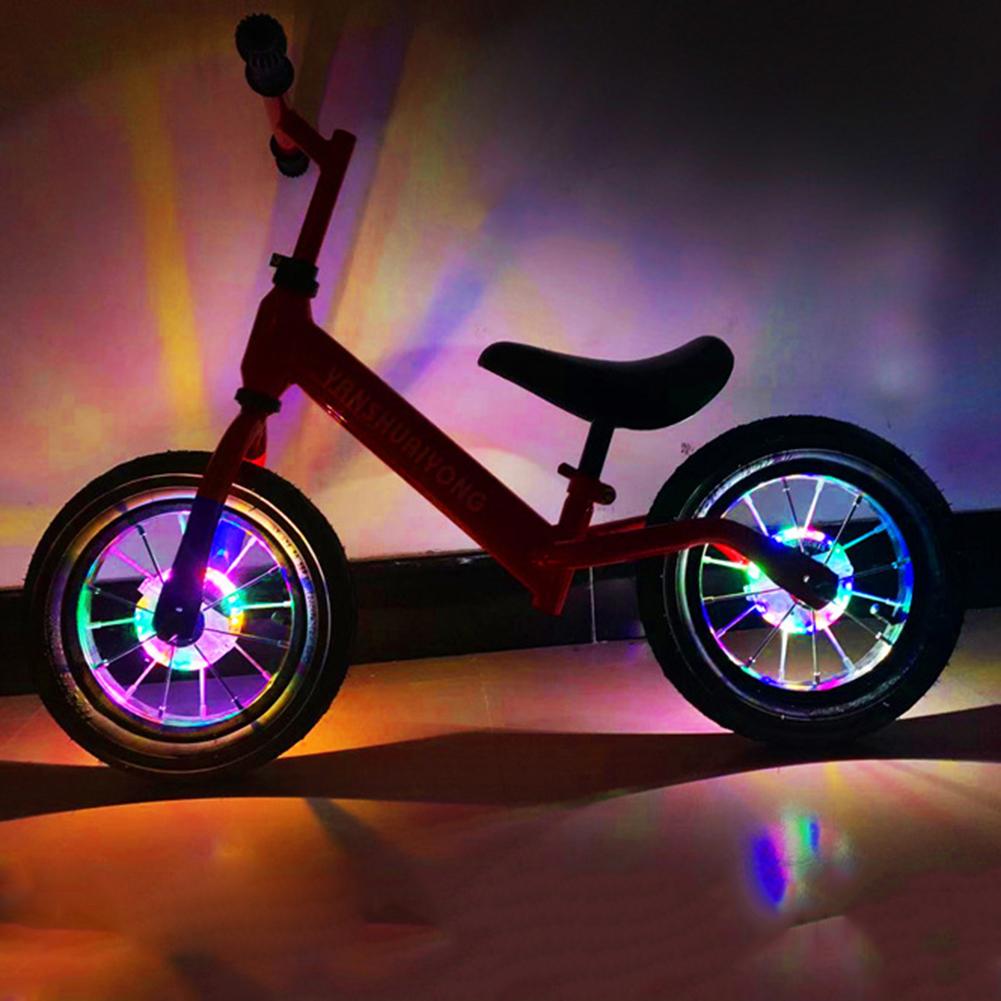 22 LED Bicycle Wheel Light Smart Vibration Sensing Flash Spoke Light USB Rechargeable Kid Balance Bike Light Car Drum Decor Lamp
