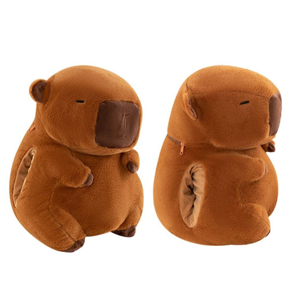 Soft Capybara Hand Warmer Pillow Stuffed Capybara Sleeping Pillow  Children Toys