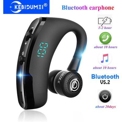 Kabelloser Bluetooth 5.2 Kopfhörer Ohrbügel Headset LED-Anzeige Business-Kopfhörer HiFi Stereo Wasserdichte Ohrhörer
