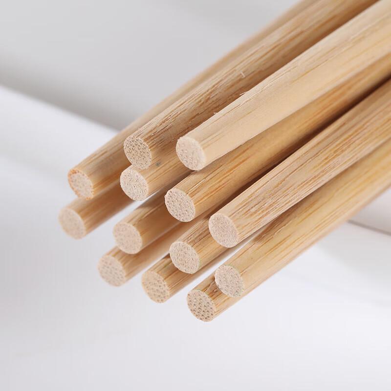 Meiliya Unpainted Bamboo Chopsticks (12 Pairs)