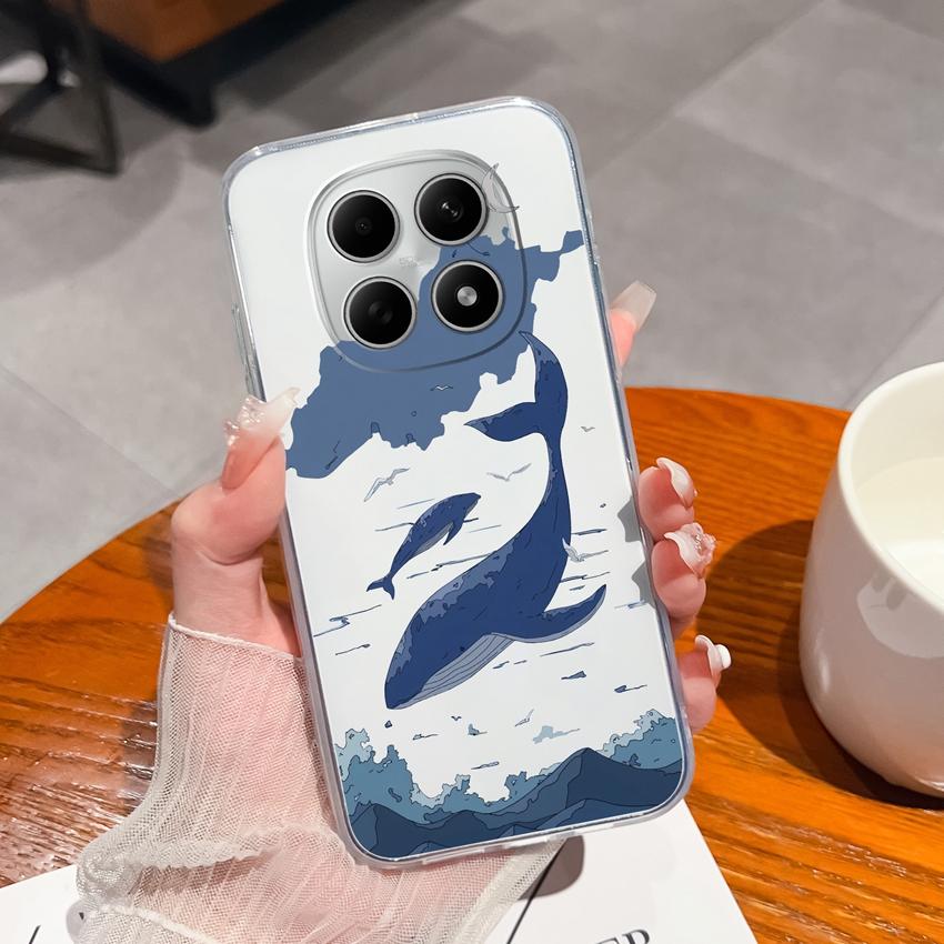 Suitable For Redmi Note 15 14 Pro 14S 15 15C A5 A1 Popular Creative Letters Patterns Phone Case Transparent Silicone Anti Slip Shell For Redmi Housing