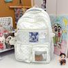 Schoolbag Korean Version Ins Polka Dot Backpack Bag Cute Star Versatile Junior High School Student Schoolbag Large Capacity Casual Backpack