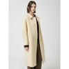 Cc Collect. Women S Wool Fox Blend Single Long Coat c254mSg561