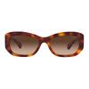 CHANEL side letter decoration brown irregular sunglasses women's style