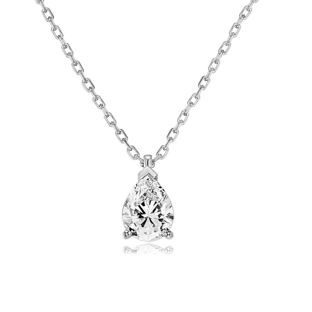 Waterdrop Pendant Necklace for Women Gold Color Crystal Choker Chain Korean Fashion Necklaces Accessories Jewelry Wholesale N511
