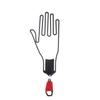 1 Pc Golf Glove Holder With Key Chain ABS Plastic Glove Rack Dryer Hanger Stretcher Golf Gloves Stretcher Drop Ship