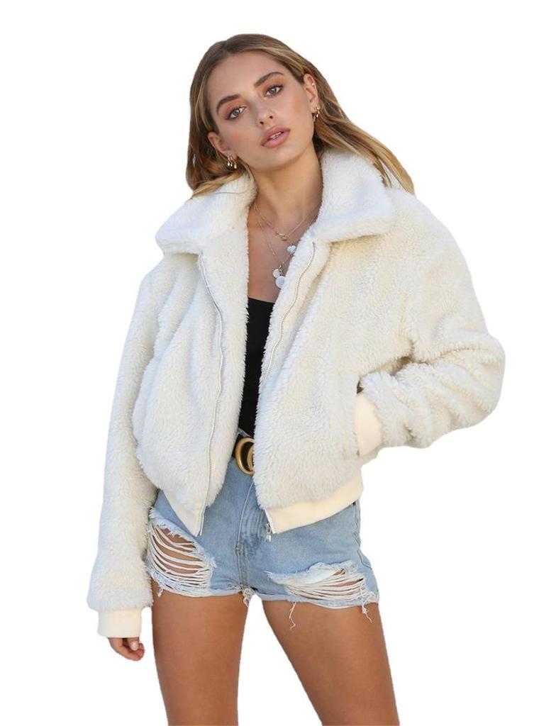 2022 Herbst/Winter Damen Warmer Plüschmantel - Europäischer & Amerikanischer Stil