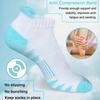 Womens Ankle Anti-blister Thick Cushioned Wicking Odor Resist Athletic Running Socks 5 Pairs
