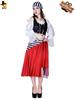 Halloween adult women's Viking ethnic girl costume, big female pirate cosplay costume