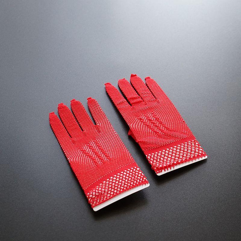 

Атласные детские перчатки женские белые тонкие длинные кружевные кружевные защита от солнца Хепберн принцесса подиум платье аксессуары лето Red High Bullet 8-Adult All yards