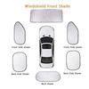 Suction Cup Car Window Screen Side Sun Shade, Mesh UV Block Curtain for Rear Protection Visor Seat, Heat Insulation Sunshade Baby Travel, Interior