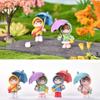 Cute Ornament Craft Desktop Miniature Figurine Micro Landscape Umbrella Girls Fairy Garden