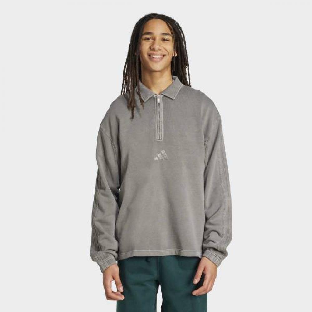 

Adidas Унисекс Всесезонный Френч Терри На Молнии Половина Серый A3XL(115)