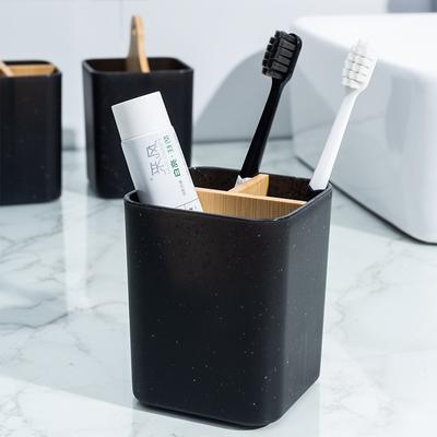 Portaspazzolino Elettrico Contenitore da Tavolo Scatola Porta Pennelli da Trucco Supporto per Dentifricio e Spazzolino Accessori da Bagno