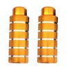 Bicycle Foot Pins 110 X 38mm Aluminum Alloy Non-slip Bike Pegs For 3/8in Axles, Red/Yellow/Blue/Black/Silver, 2 Pcs