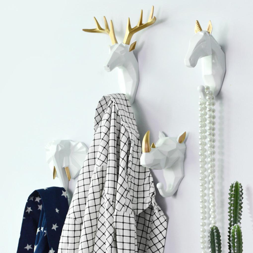Unique And Functional Animal Head Coat Hook For Home Made Of Resin Animal Head Key Hook Animal Shape