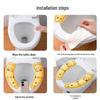 Pooian Cartoon Cat & Rabbit Toilet Seat Cushion