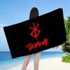 1pc Anime logo B-berserk Guts Microfiber Beach Towel Absorbent Quick dry Soft Yoga Swimming Resort Mountain Climbing Towel