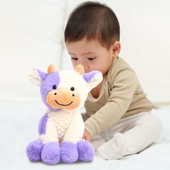 Cartoon Cow Doll Sitting Standing Chinese Zodiac Cow Plush Doll Cow Stuffed Animal Toy Birthday Gift