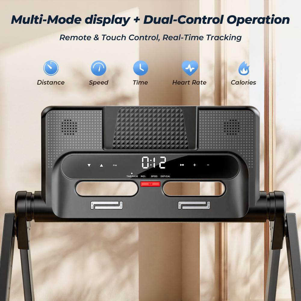 Walking Pad FT54 1–14 km/h Speed 0–15 Levels Incline 3 HP Peak Motor Power with App Compatibility