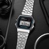 Casio Watch Series - Square Fashion Classic Retro Small Square Watch LCD Display Waterproof Quartz Movement Stainless Steel Strap A168WG-9W&A159WA-N1
