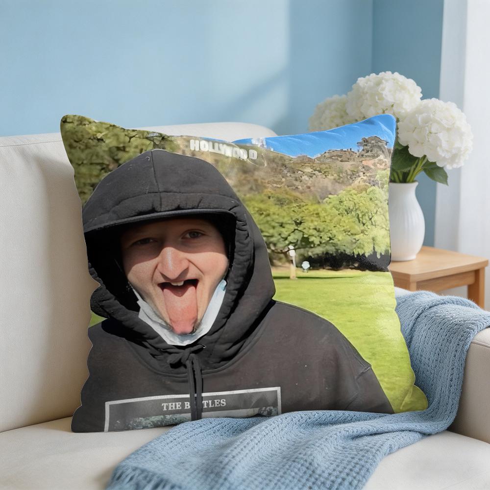 DDaniel Larson Selfie Cushion Cover Square Pillow Bedroom Sofa Leisure Comfort Living Room Home Decoration X