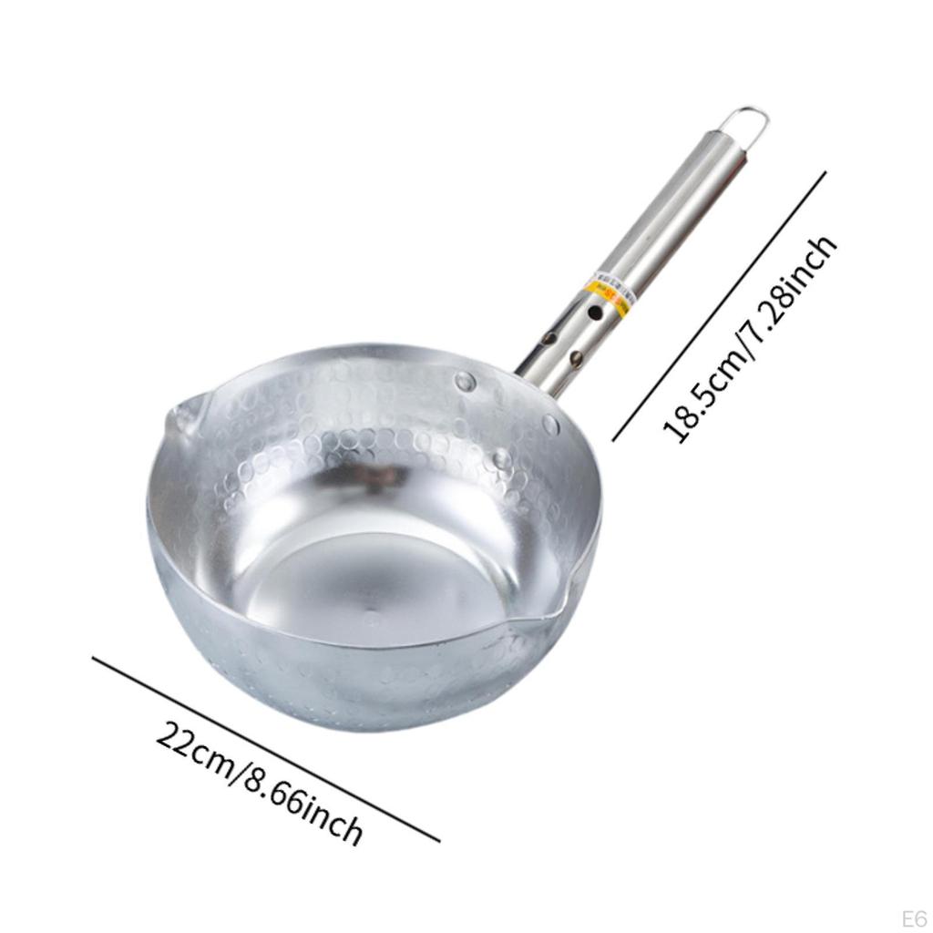 Aluminum Noodle Pot Cooking Non-stick W/ Hanging Hook Easy to Use Soup Milk Pan for