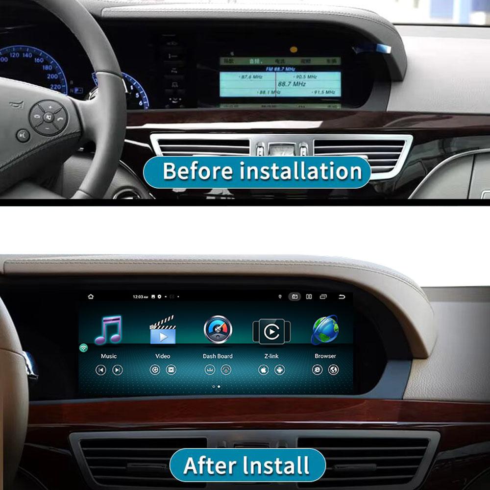 10,25 inchi Android 13 Carplay Ecran Radio Auto pentru Mercedes Clasa S W222 LHD 2012-2015 GPS Player Multimedia 4G Wifi