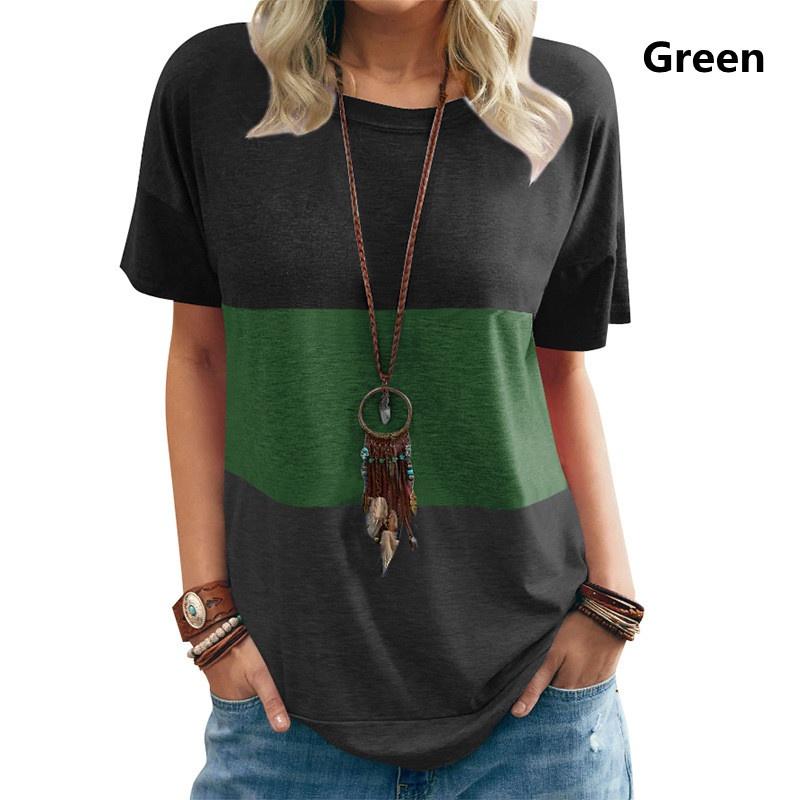 Women Casual Short Sleeve O-Neck Loose Tshirt Summer Tee Tops Plus Size