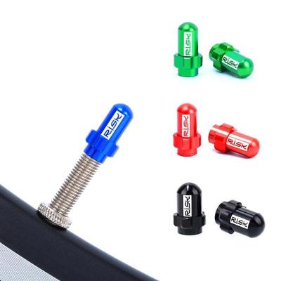 2Pcs Bicycle Valve Cap Dust Cover Lightweight Aluminum Alloy 7075 Road Bike Tire Valve Cover Caps Bike Repair Parts