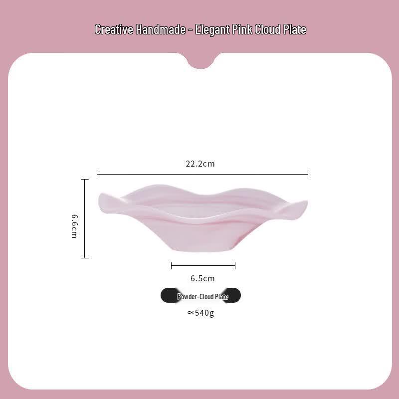 Dairuien Light Luxury Frosted Wavy Glass Salad & Fruit Bowl