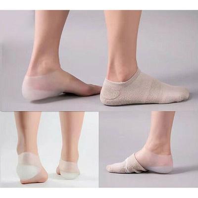 Silicone Height Increased Insole Invisible Gel Heel Pads Portable Heel Cushion