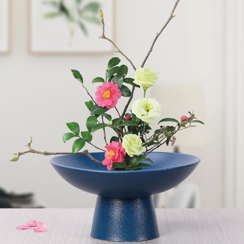 Keramická váza květináč hydroponické aranžování květin doplňky čaj japonský obřad domácí dekorace květinové vázy
