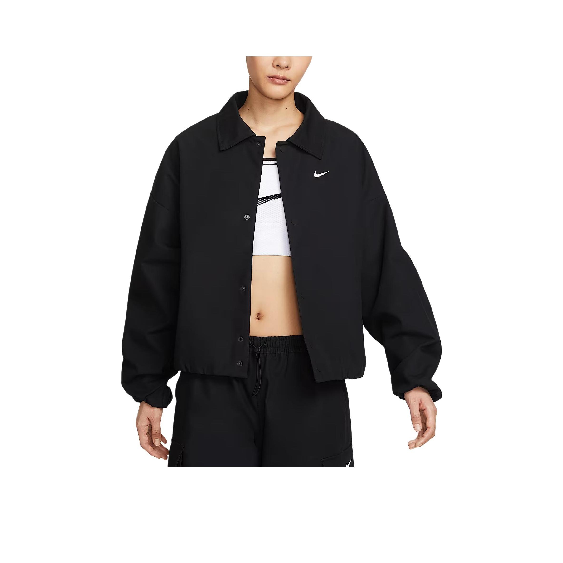 

Nike Куртка женская Swoosh оверсайз тканая мягкая удобная HV1969-010 XS