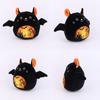 Halloween Cat Print Bat Plush Toy Animal Stuffed Doll Gift Home Decorations 32cm