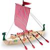 Wooden Boat Model - Artesania - Viking Longship - 54 Pieces - Includes Brush and Paints - 8 Years and Over