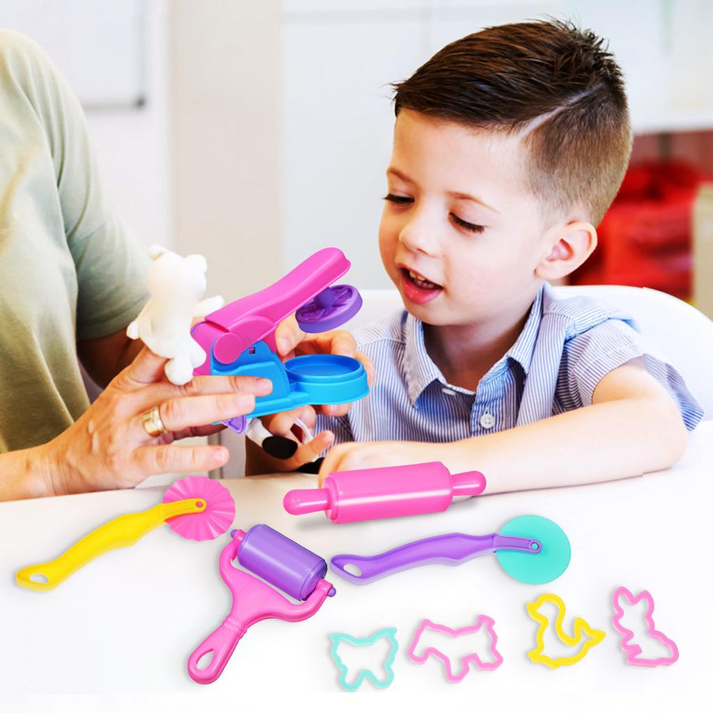 Dough Tools Molds Clay Playdough Mold Kids Tool Animal Kit Modeling Baking Set Toys Plastic Play Press Sand Rolling Accessories