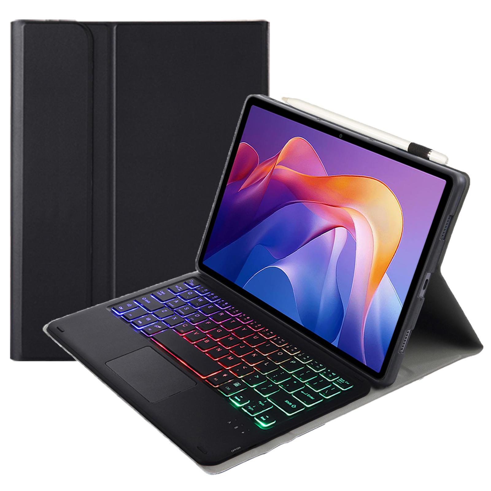 

A0N15-AS For Xiaomi Redmi Pad 2 Detachable Leather Case Bluetooth-Compatible Keyboard with Touchpad and Backlit Black