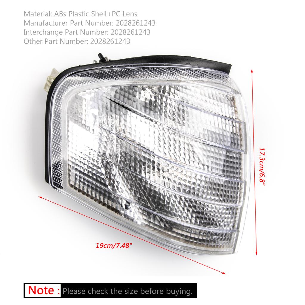 2028261143 Corner Lights Turn Signal Lamps for Mercedes Benz C Class W202 1994  1995 1996 1997 1998 1999 2000