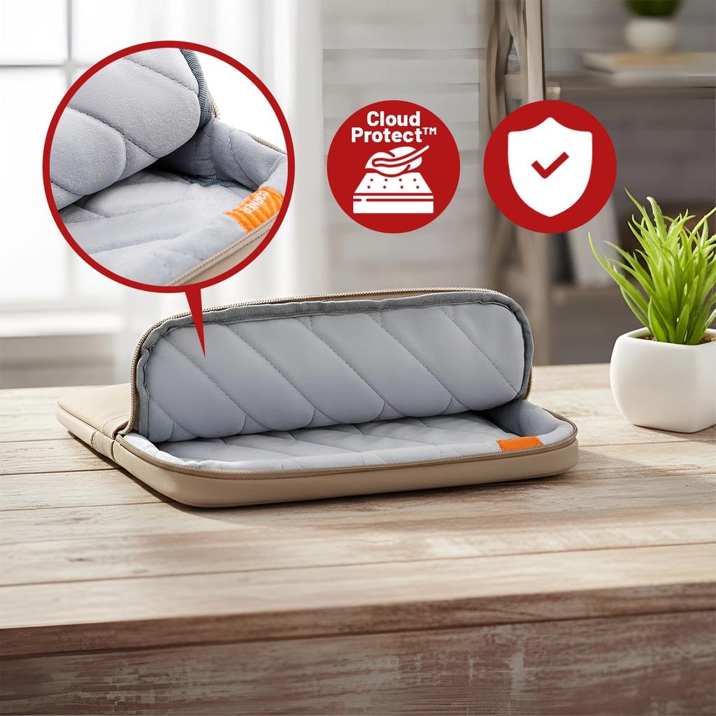 Torba Wodoodporna Bange Na Laptopa Do 15.6" - Pojemna I Wygodna, Odporna I Oddychająca, Miejska I Podróżna Do Pracy I Samolotu, Unisex - Beżowa