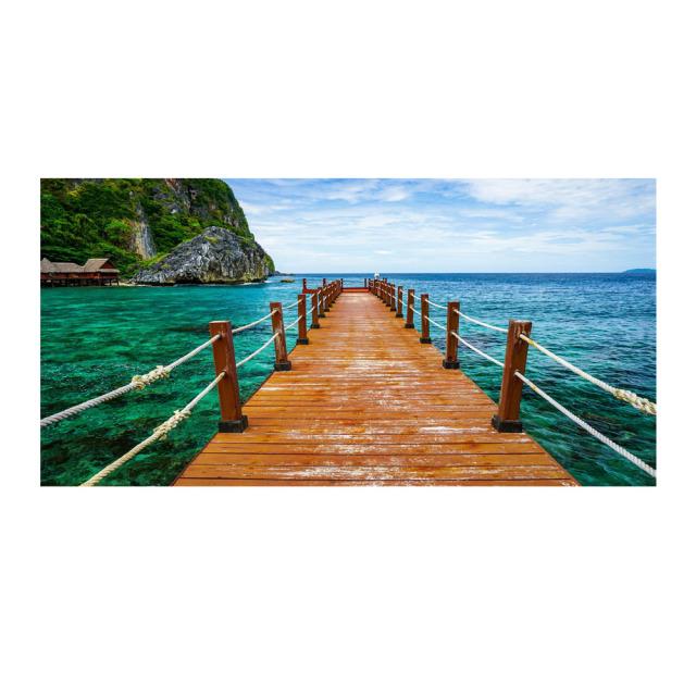 Sea Beach Bridge Posters And Prints Landscape Pictures Canvas Painting Modern Home Decor Wall Art For Living Room Sunset Cuadros