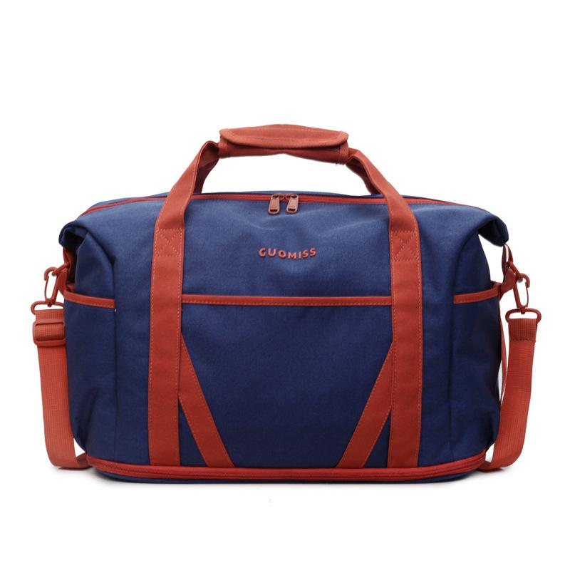 New expandable travel bag high value contrasting color travel boarding messenger bag casual yoga fitness bag women