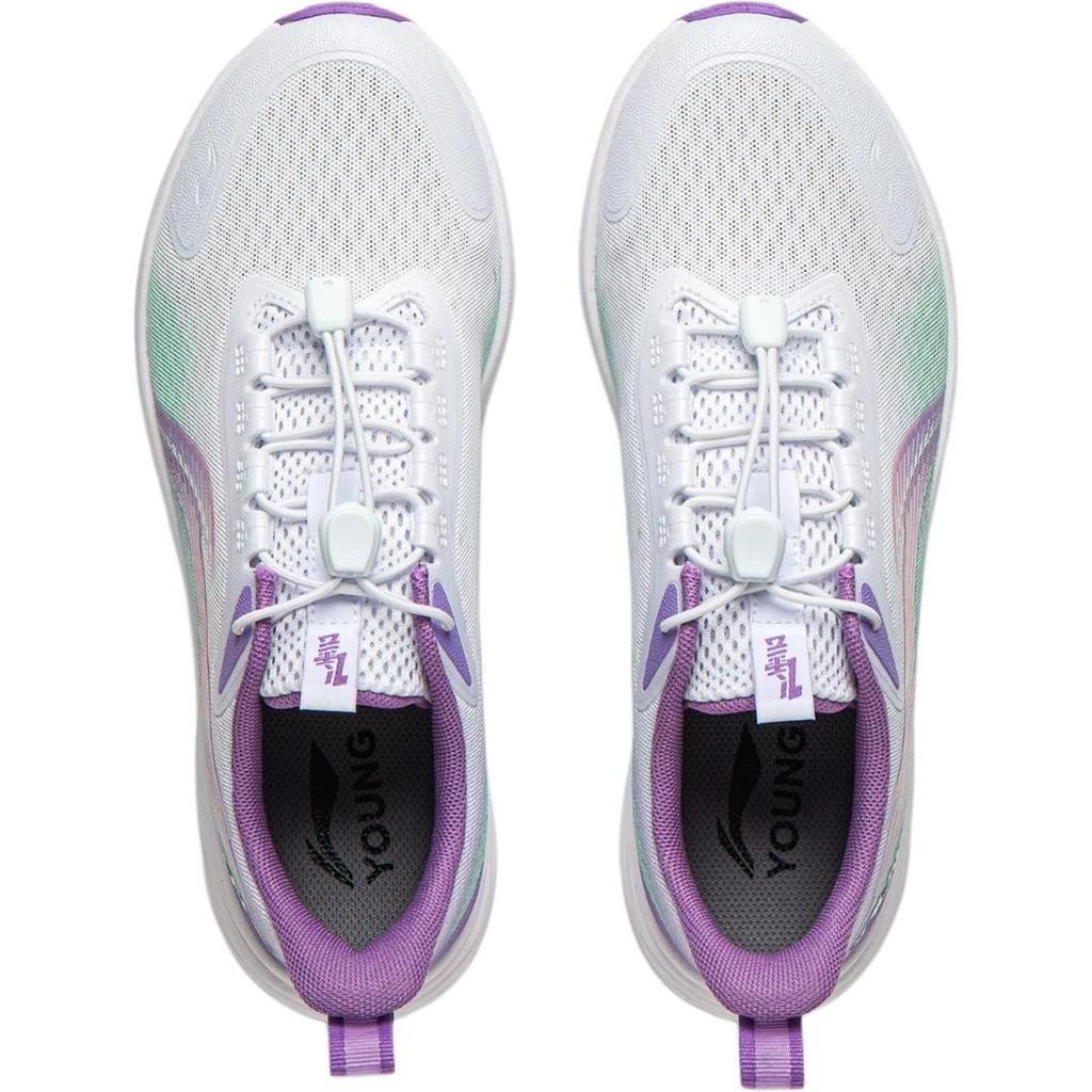 Li Ning Kids Feiyun 2 V3 Running Series Comfortable Versatile Shock Absorption Rebound Breathable Low-Top Running Shoes Kids Running Shoes YKFV096-4