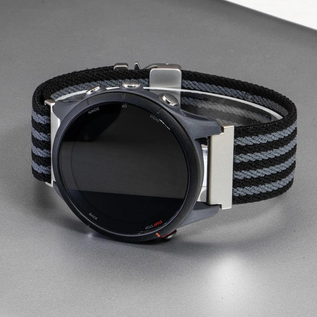 Universal 22mm Nylon Braided Elastic Band for Huawei Watch GT4 5 Pro 46mm Sport Strap for HUAWEI GT5 Amazfit Balance GTR 4/3 47mm Bracelet