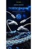 Multifunctional Luminous Zinc Alloy 2-in-2 Fast Charging Cable for Mobile Phones
