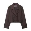 Women'S Fashion Casual Double Placket Short Trench Coat